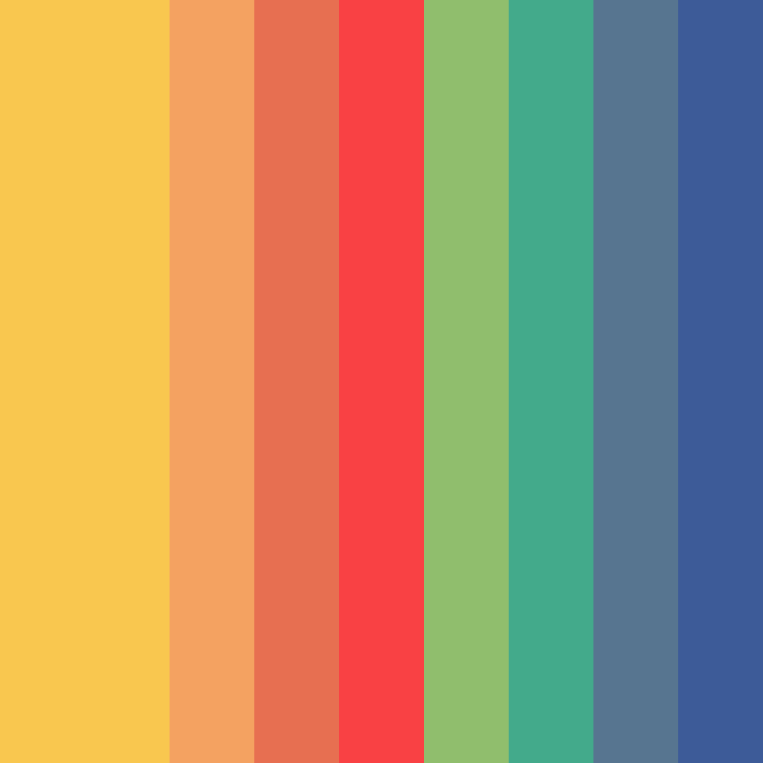 Download vibrant strength color palette PNG image (square)