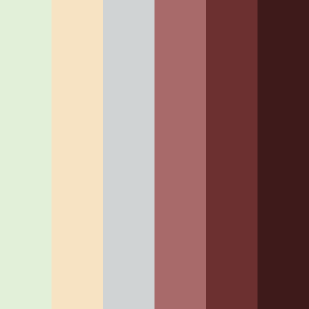 Download shades of green and wine color palette PNG image (square)