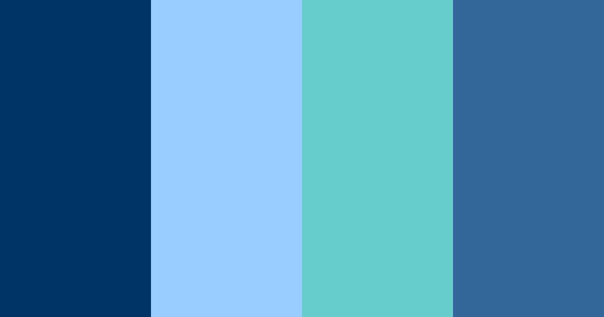 Download cool blue ocean color palette PNG image (landscape)