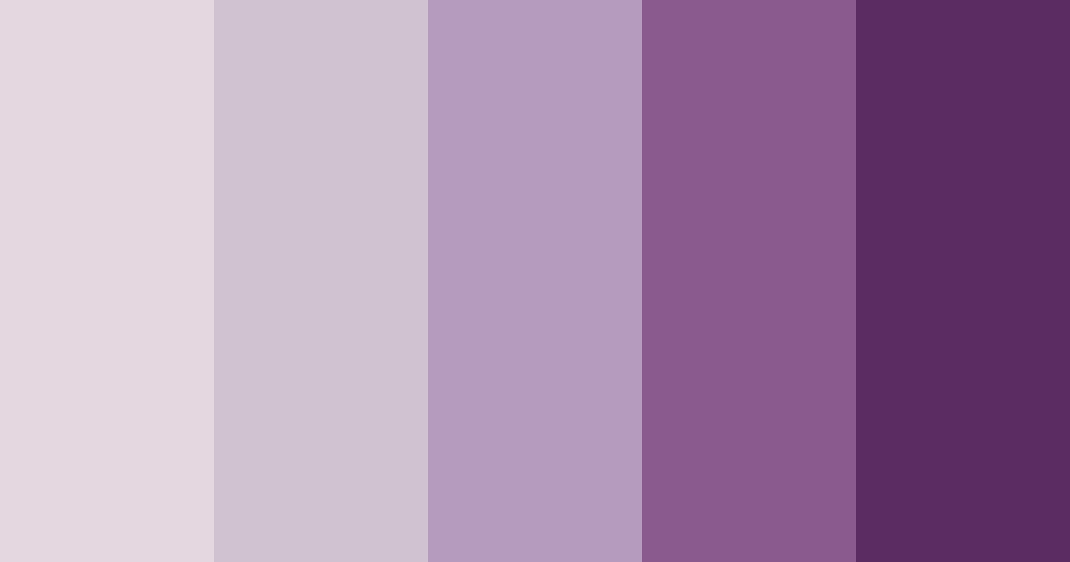 Download muted purple shades color palette PNG image (landscape)
