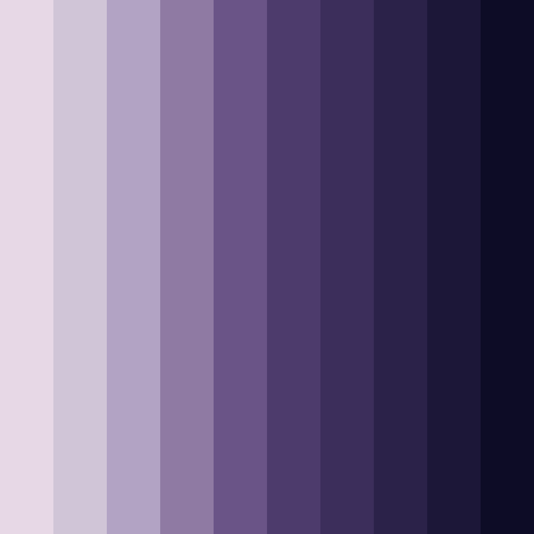 Download whispers of lavender night color palette PNG image (square)
