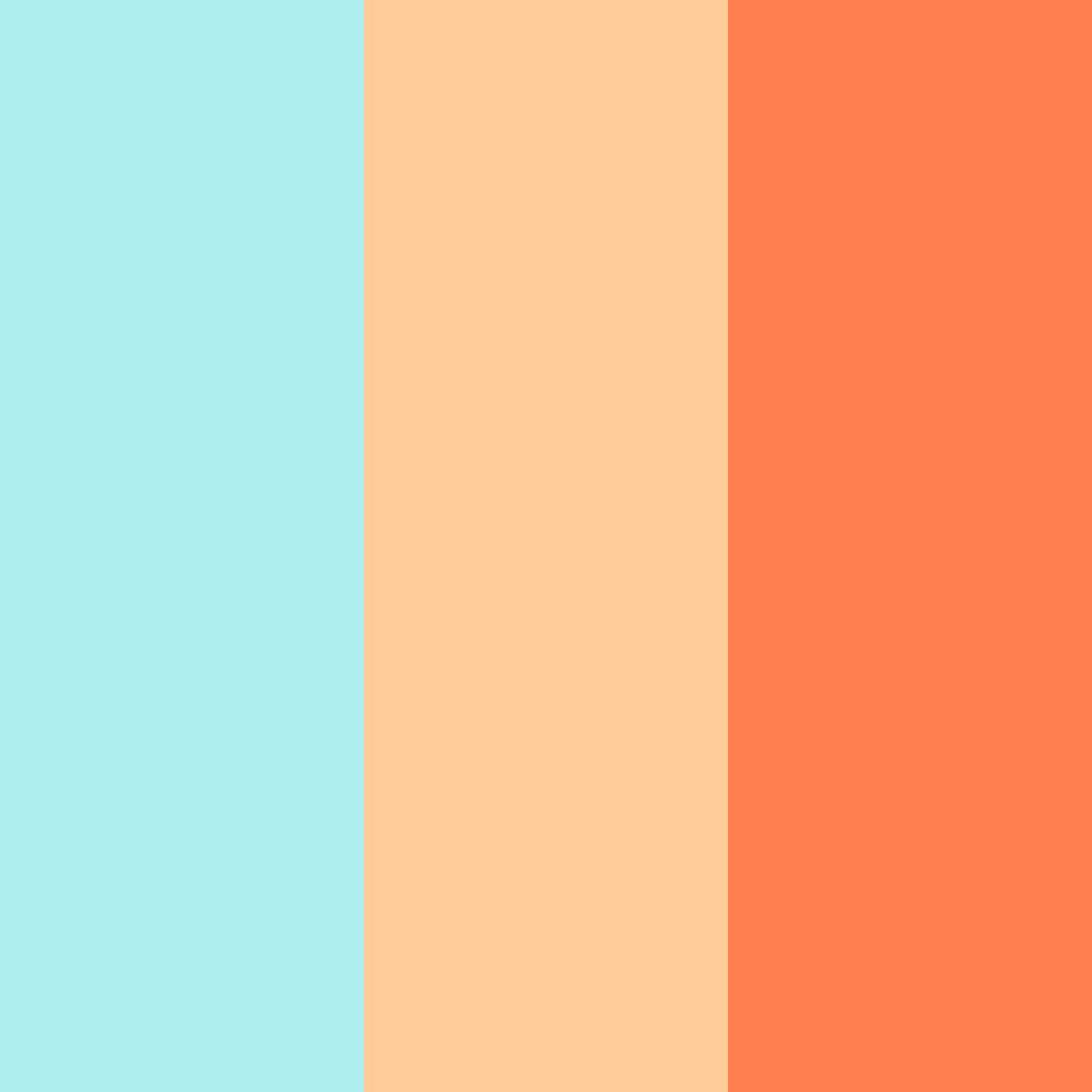 Download tropical sunset breeze color palette PNG image (square)