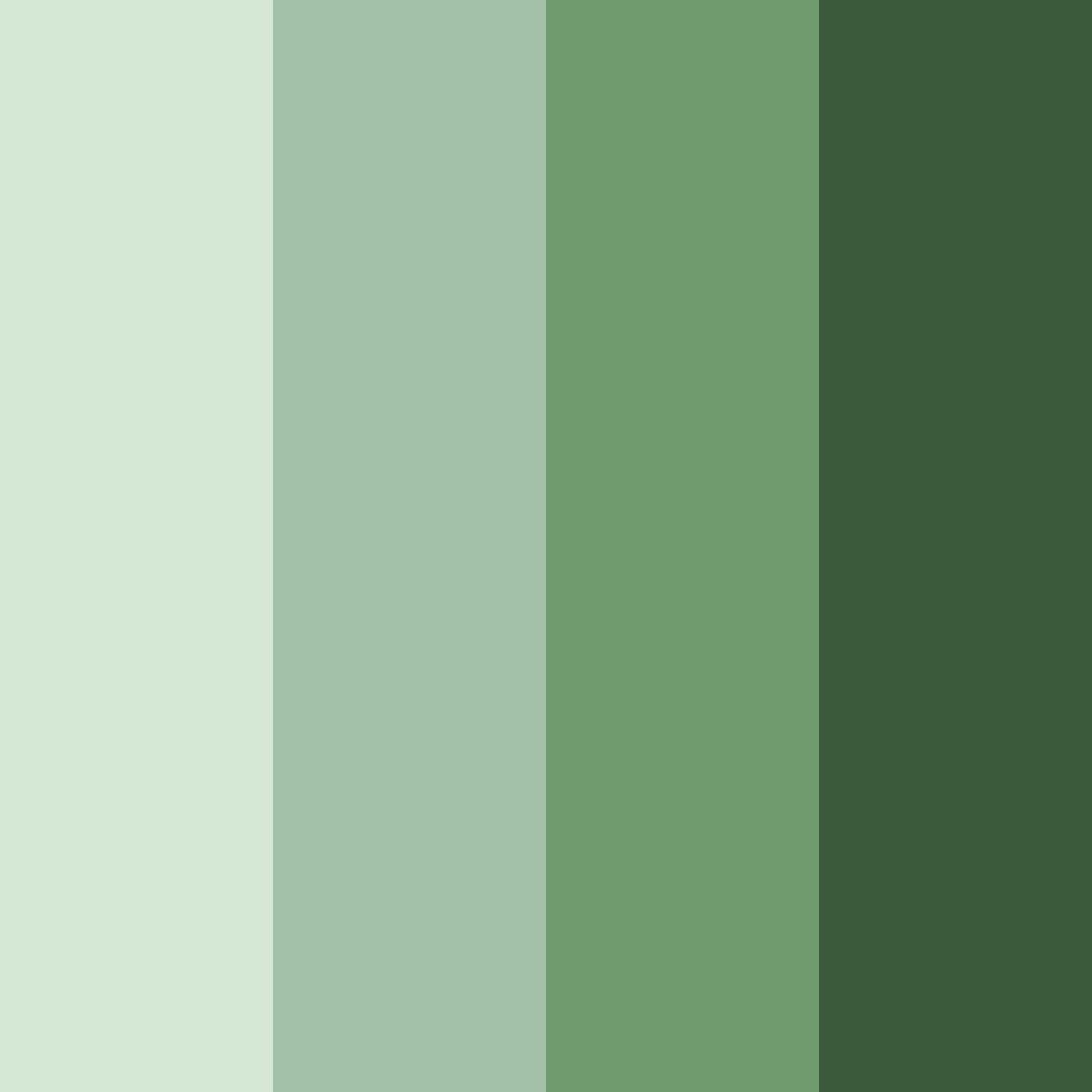 Download verdant understory color palette PNG image (square)