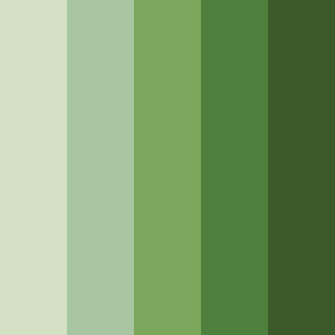 Download green forest floor color palette PNG image (square)