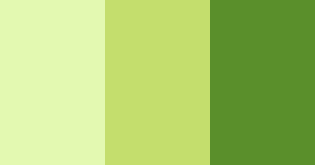 Download shades of green and yellow color palette PNG image (landscape)