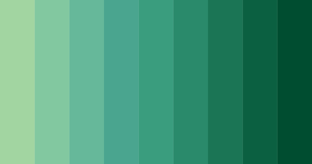 Download deep green serenity color palette PNG image (landscape)