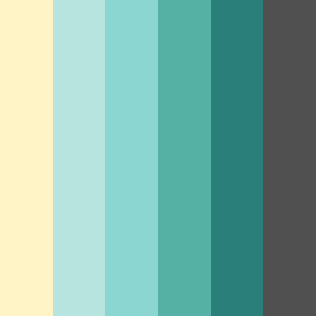Download teal beach color palette PNG image (square)