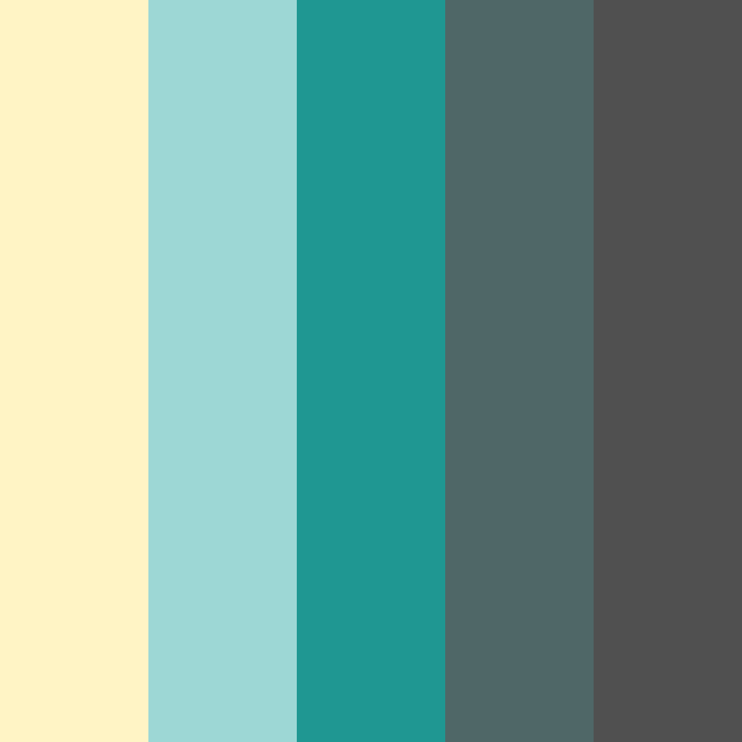 Download tropical tranquility color palette PNG image (square)