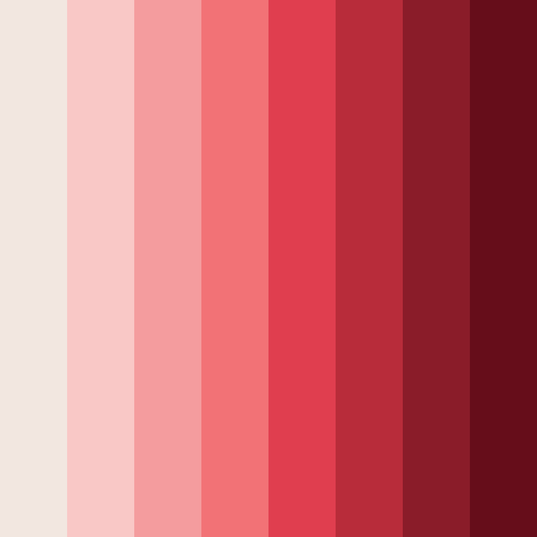 Download blushing crimson color palette PNG image (square)