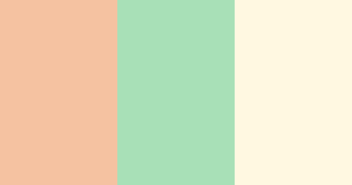 Download peachy coral breeze color palette PNG image (landscape)
