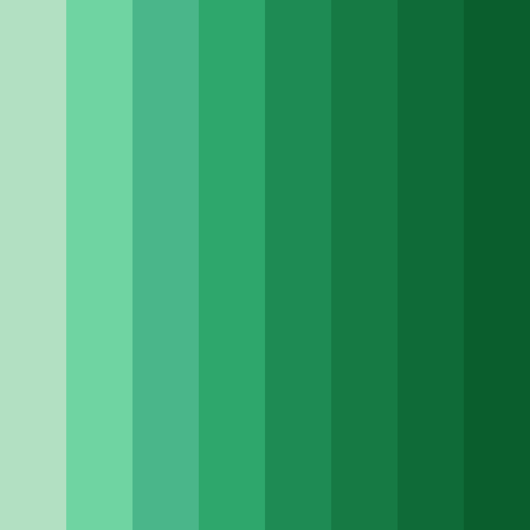 Download emerald oasis color palette PNG image (square)