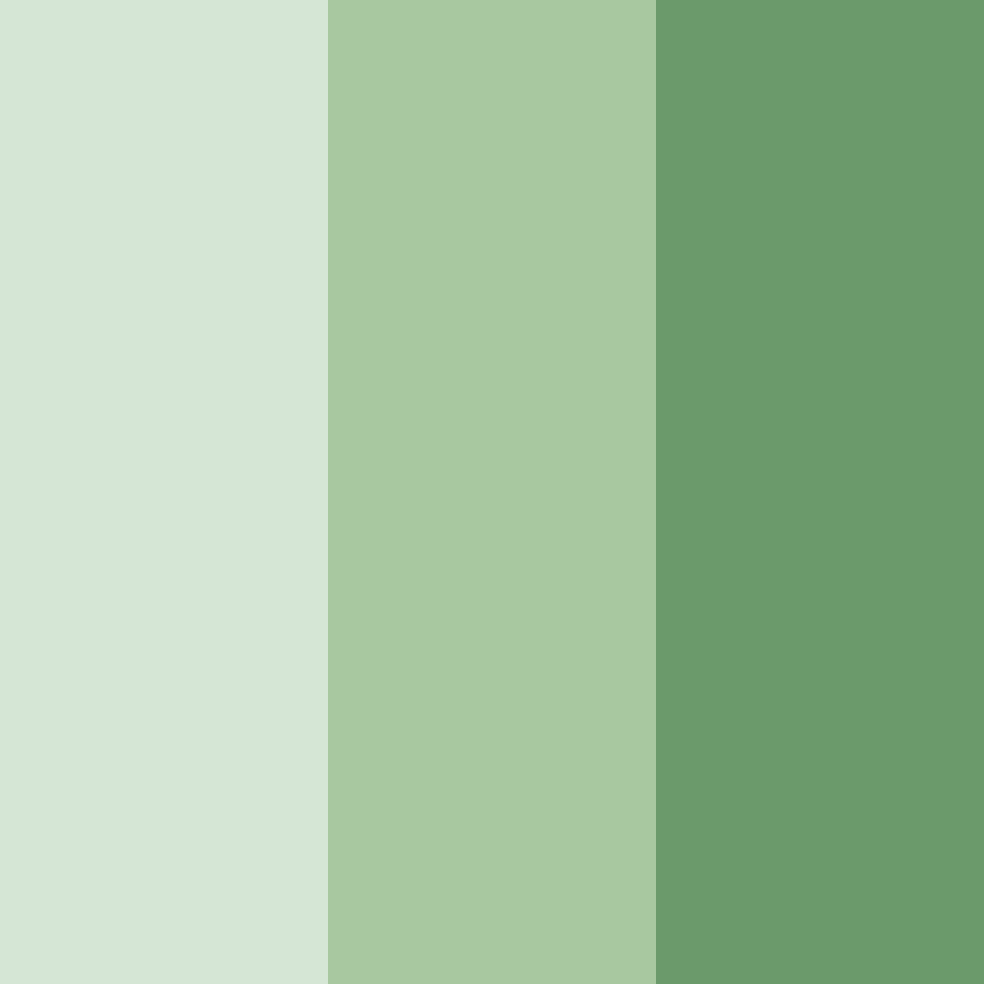 Download whispering greenery color palette PNG image (square)