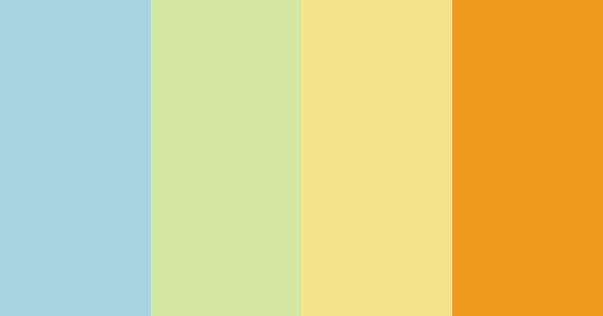 Download blue green sunshine color palette PNG image (landscape)