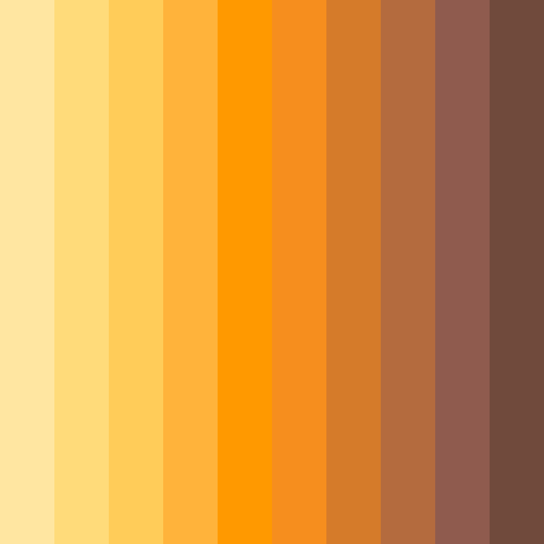 Download golden harvest sunset color palette PNG image (square)