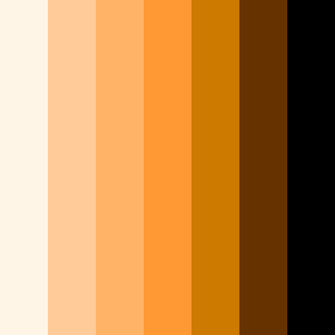 Download amber sunset bliss color palette PNG image (square)