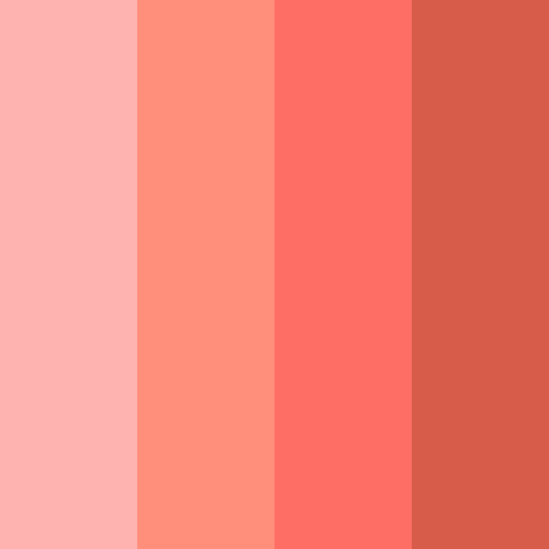 Download warm red color palette PNG image (square)