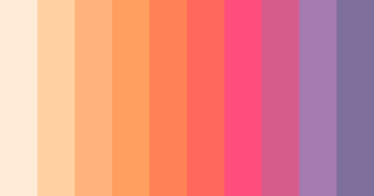 Download pastel pink sunset color palette PNG image (landscape)