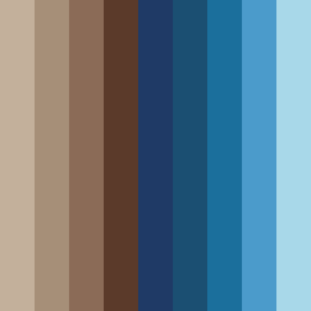 Download coastal earthtones color palette PNG image (square)