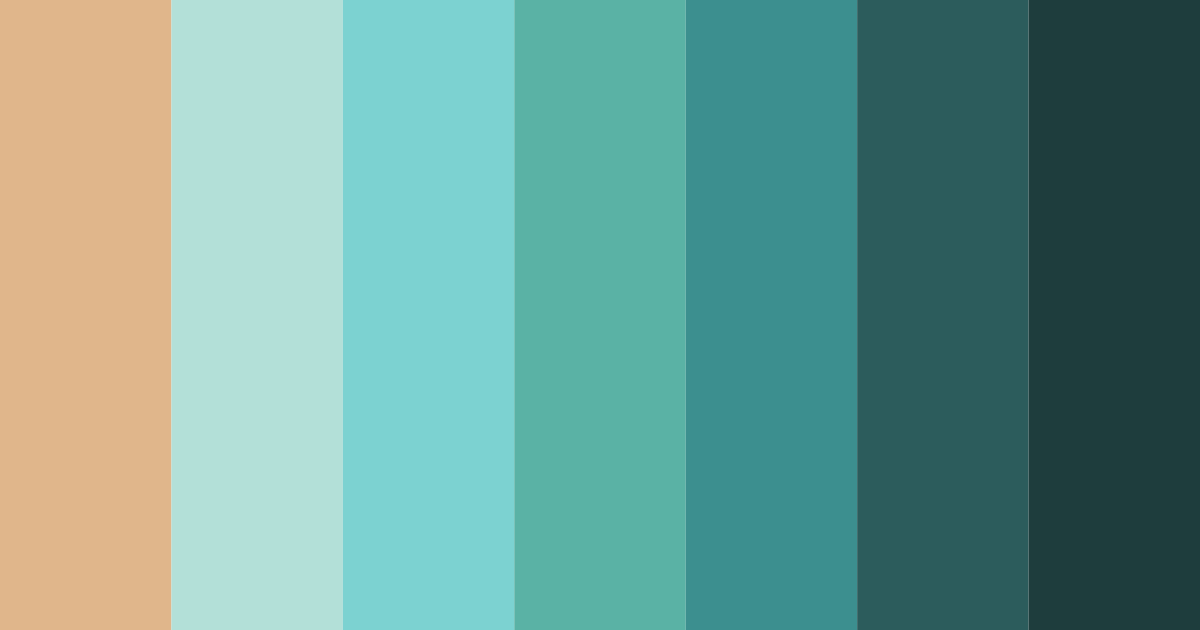 Download coastal earthtones color palette PNG image (landscape)