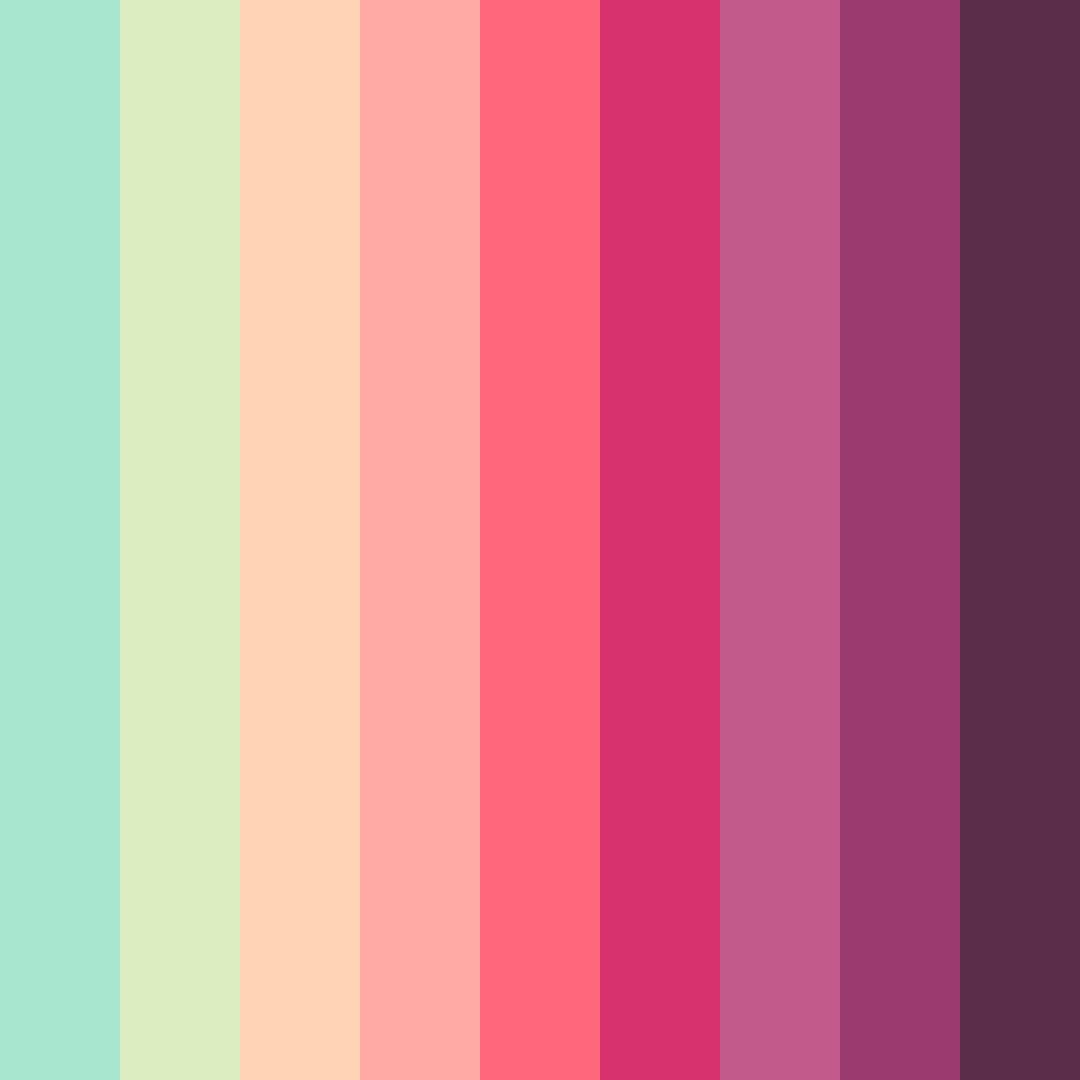 Download verdant whispers color palette PNG image (square)