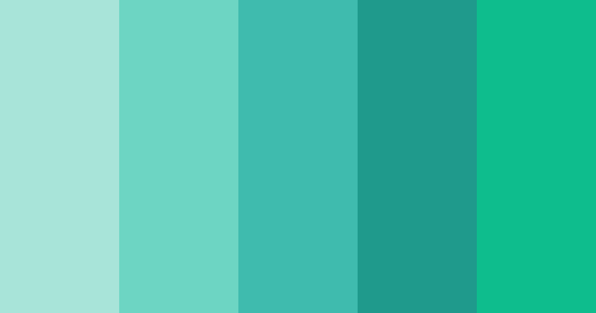 Download tropical serenity color palette PNG image (landscape)