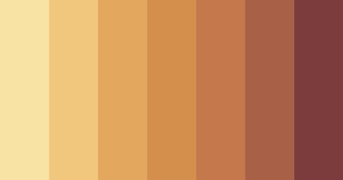 Download warm earthy tones color palette PNG image (landscape)