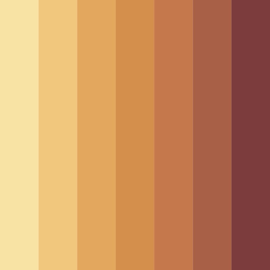 Download warm earthy tones color palette PNG image (square)