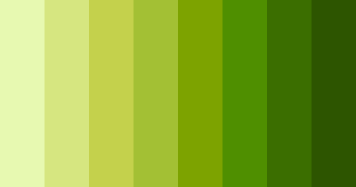 Download lush lime sunshine color palette PNG image (landscape)