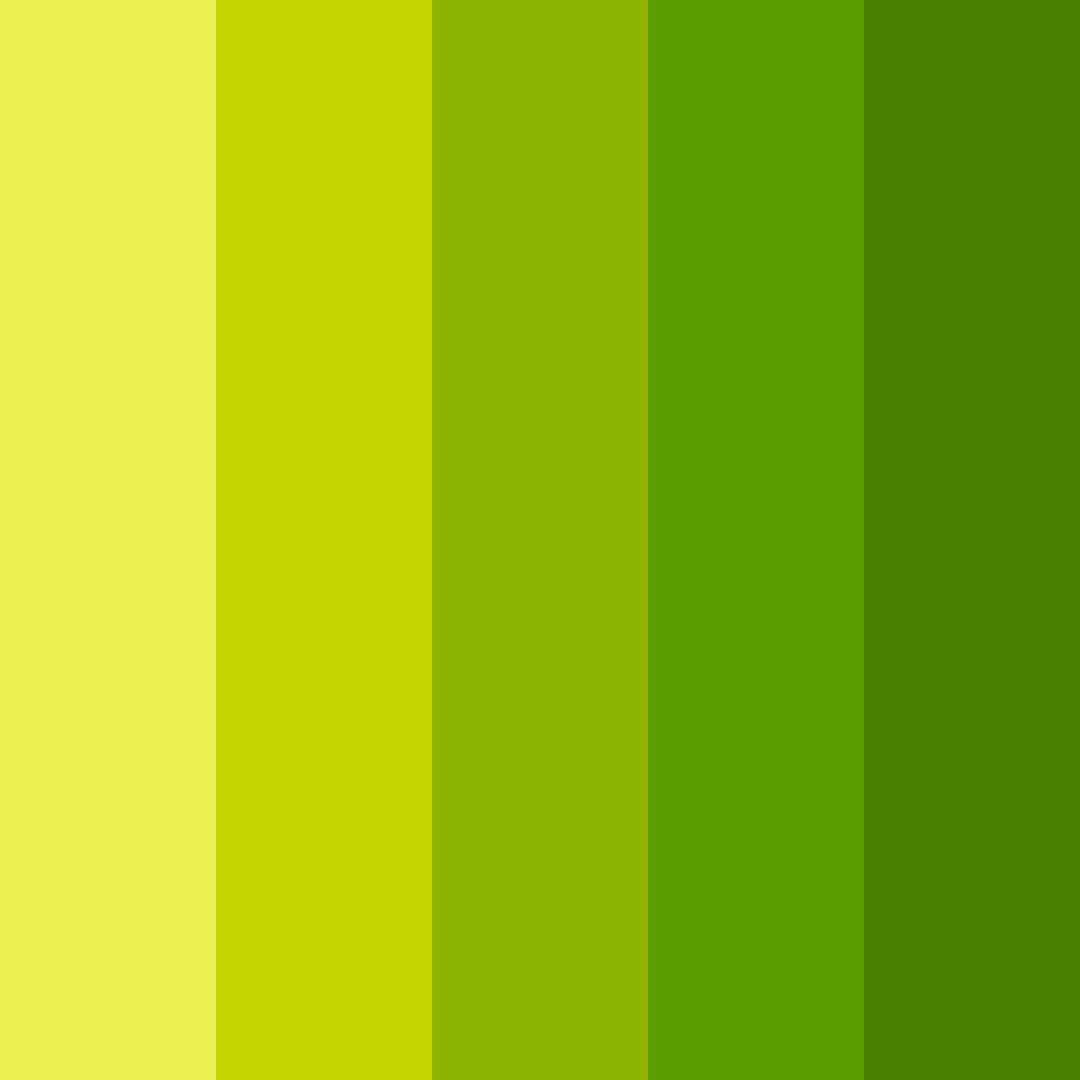 Download bright yellow green color palette PNG image (square)