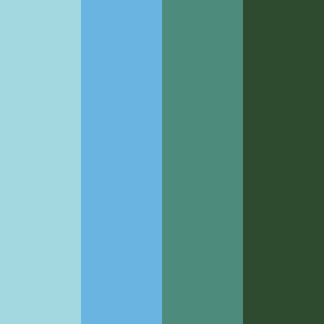 Download tranquil forest breeze color palette PNG image (square)