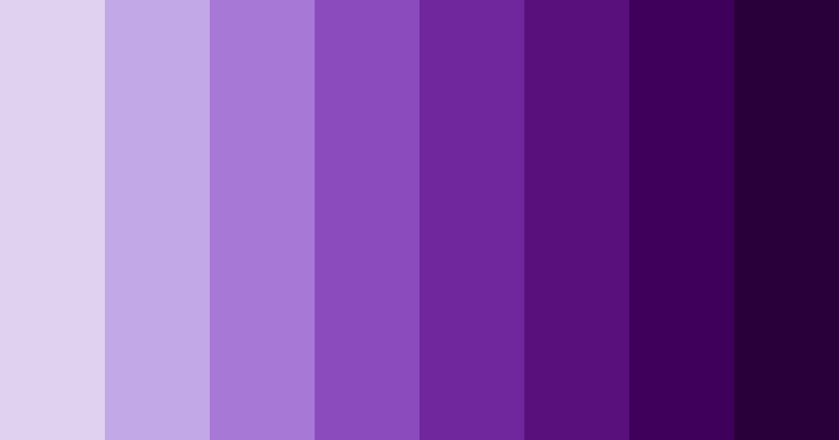 Download blue violet dreams color palette PNG image (landscape)
