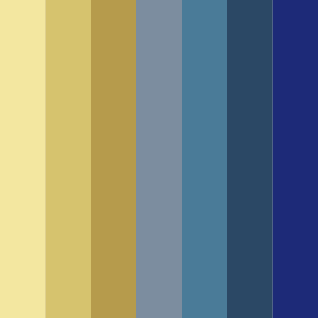 Download sunny seaside twilight color palette PNG image (square)