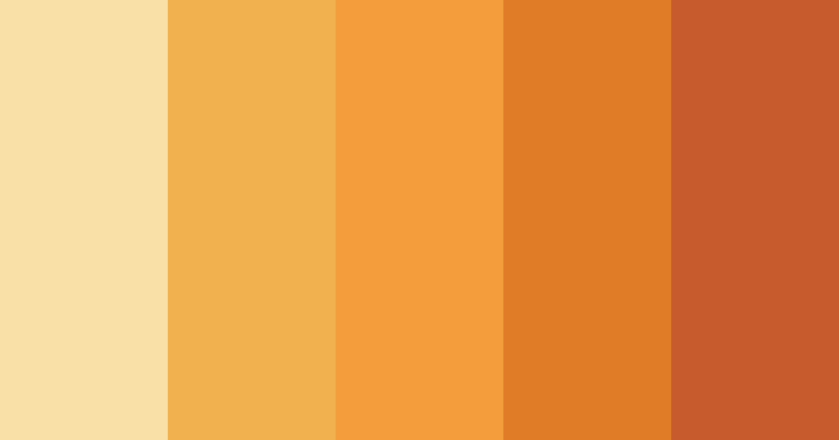 Download sunny orange color palette PNG image (landscape)