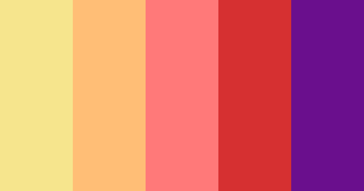 Download sunset reverie color palette PNG image (landscape)