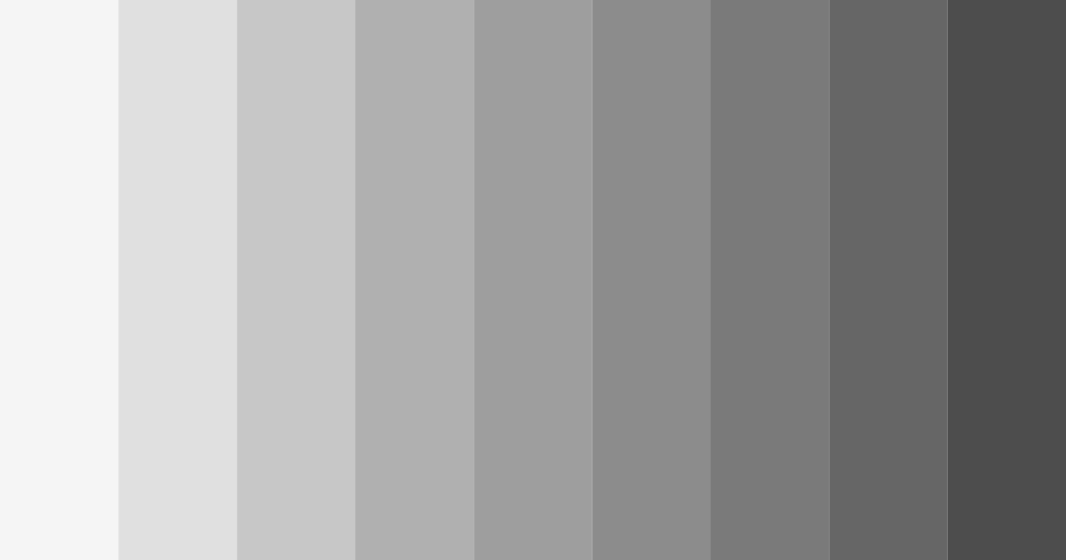 Download shades of light gray color palette PNG image (landscape)