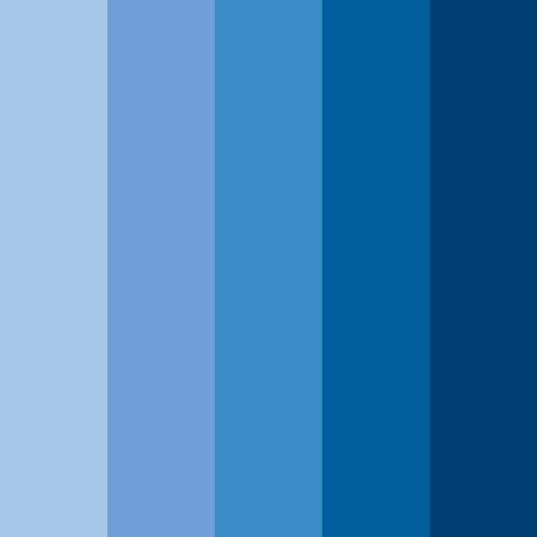 Download corporate blue color palette PNG image (square)