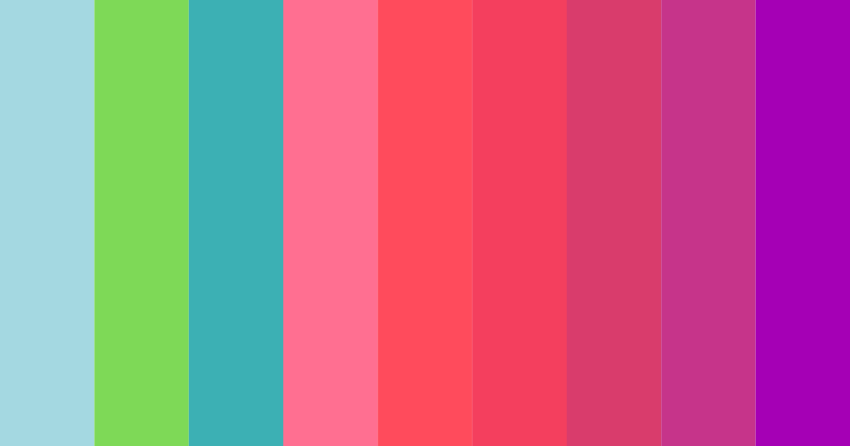 Download tropical sorbet color palette PNG image (landscape)
