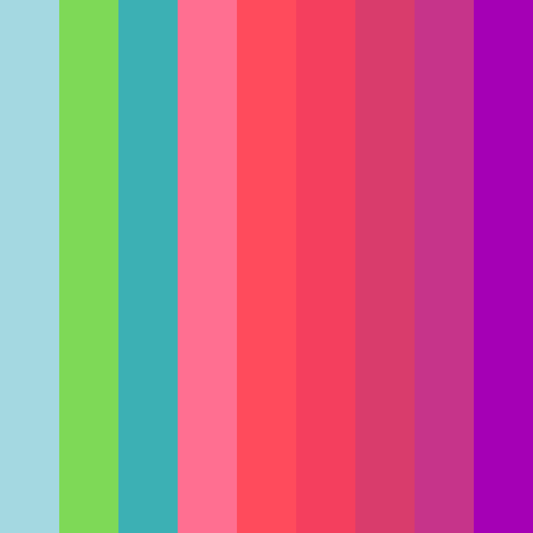 Download tropical sorbet color palette PNG image (square)