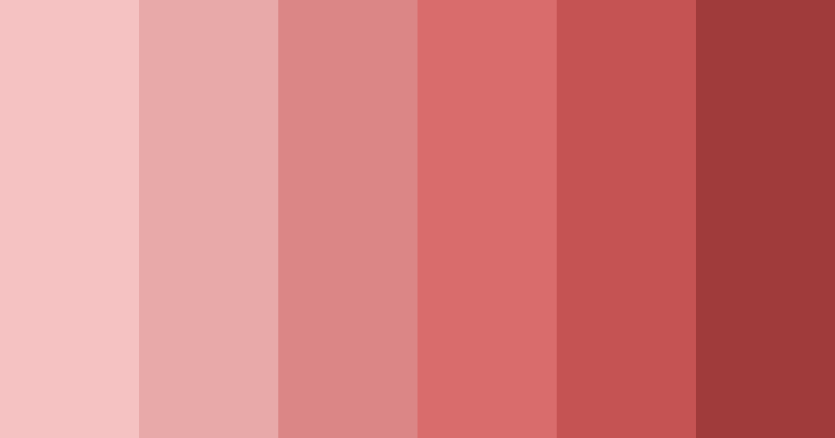 Download shades of red color palette PNG image (landscape)