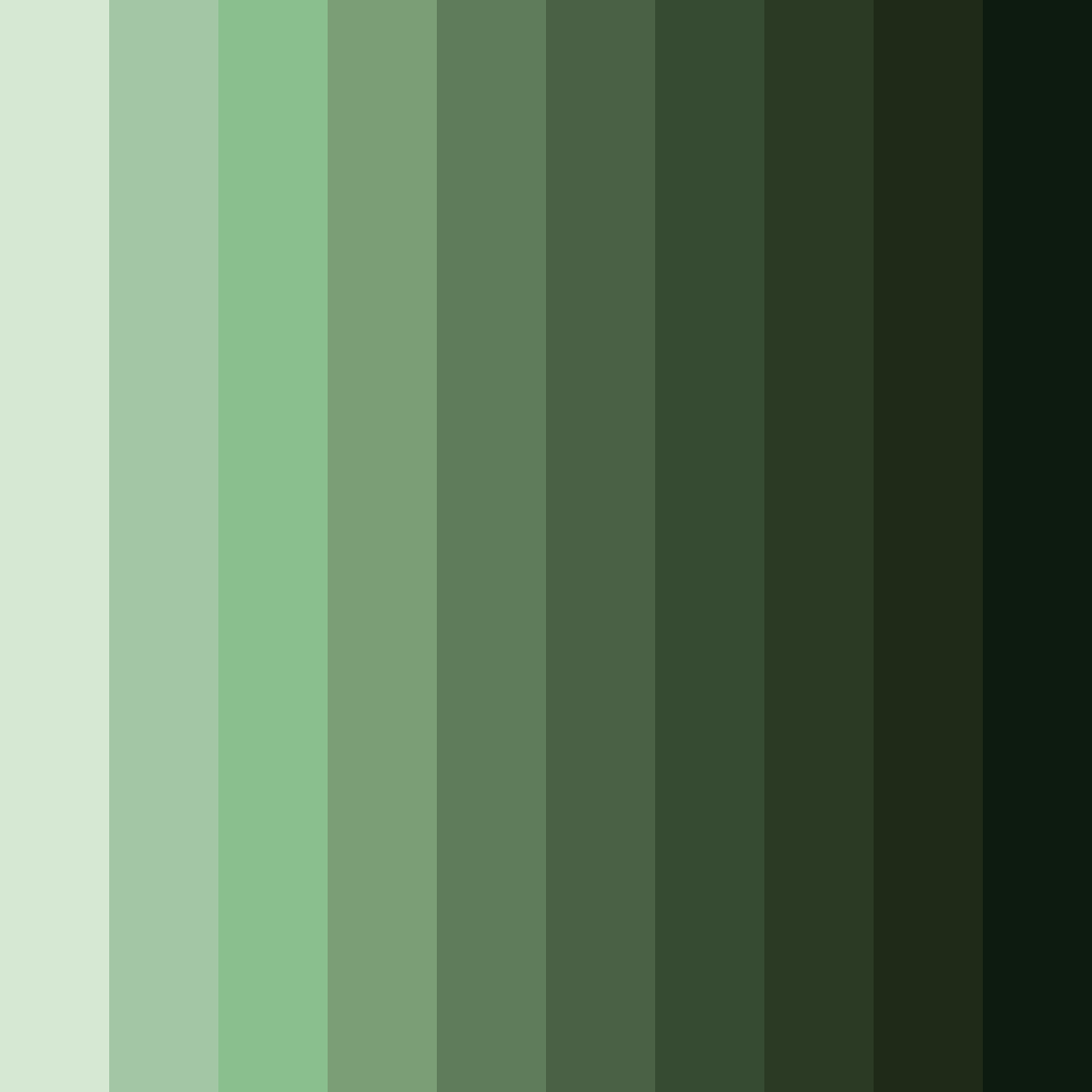 Download rusty green shades color palette PNG image (square)