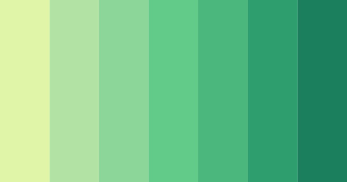 Download verdant blossom harmony color palette PNG image (landscape)