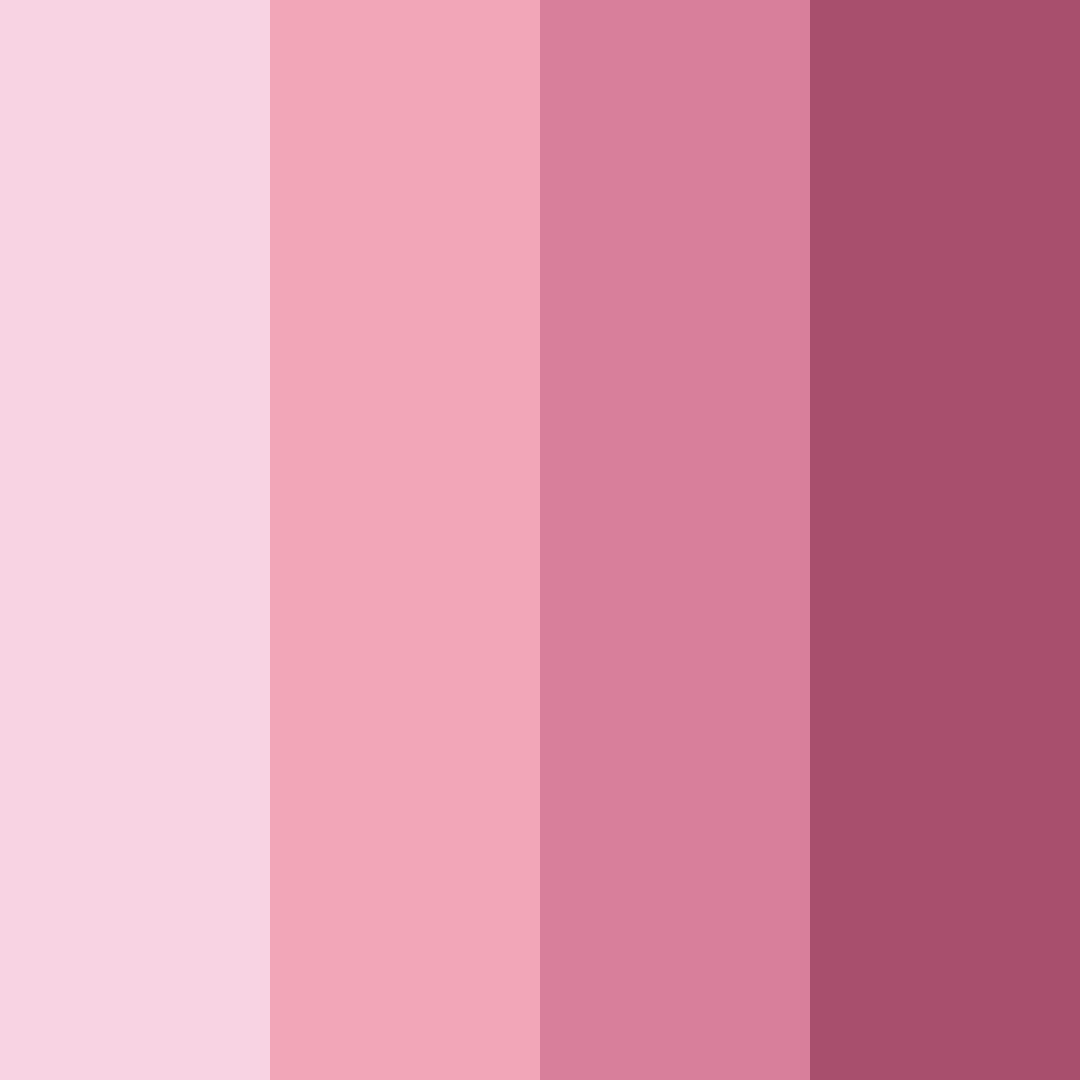Download blushing rose affair color palette PNG image (square)