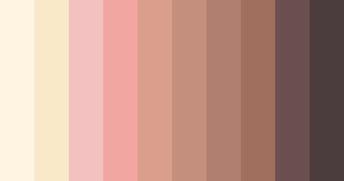 Download creamy chocolate strawberry color palette PNG image (landscape)
