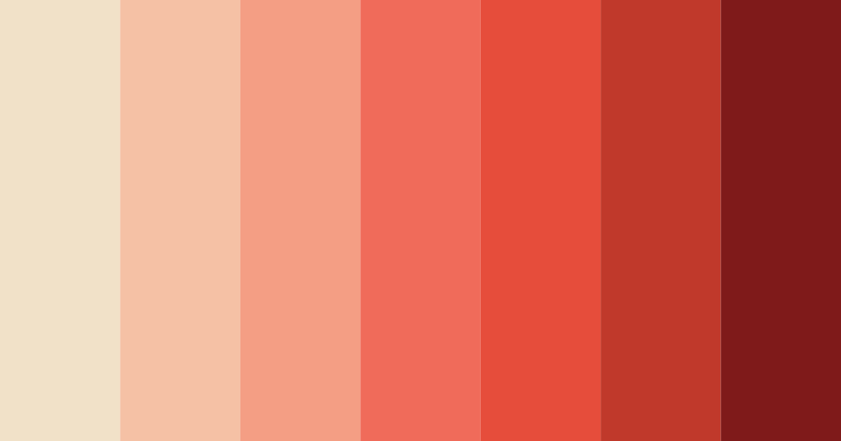 Download red sunset color palette PNG image (landscape)