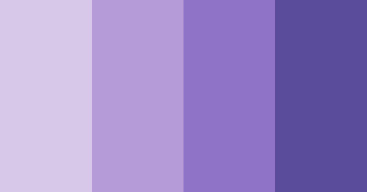 Download shades of purple color palette PNG image (landscape)