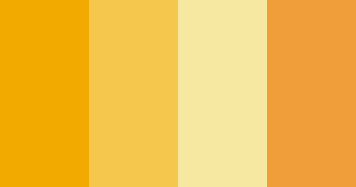Download golden sunshine color palette PNG image (landscape)