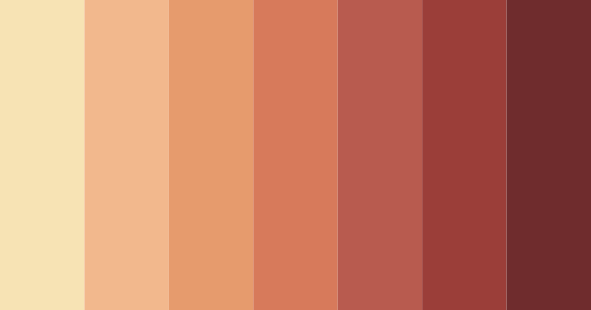 Download rusty sunset color palette PNG image (landscape)