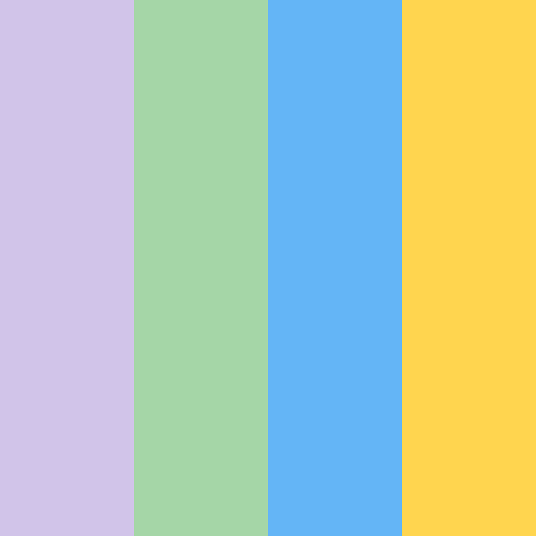 Download enchanted meadow color palette PNG image (square)
