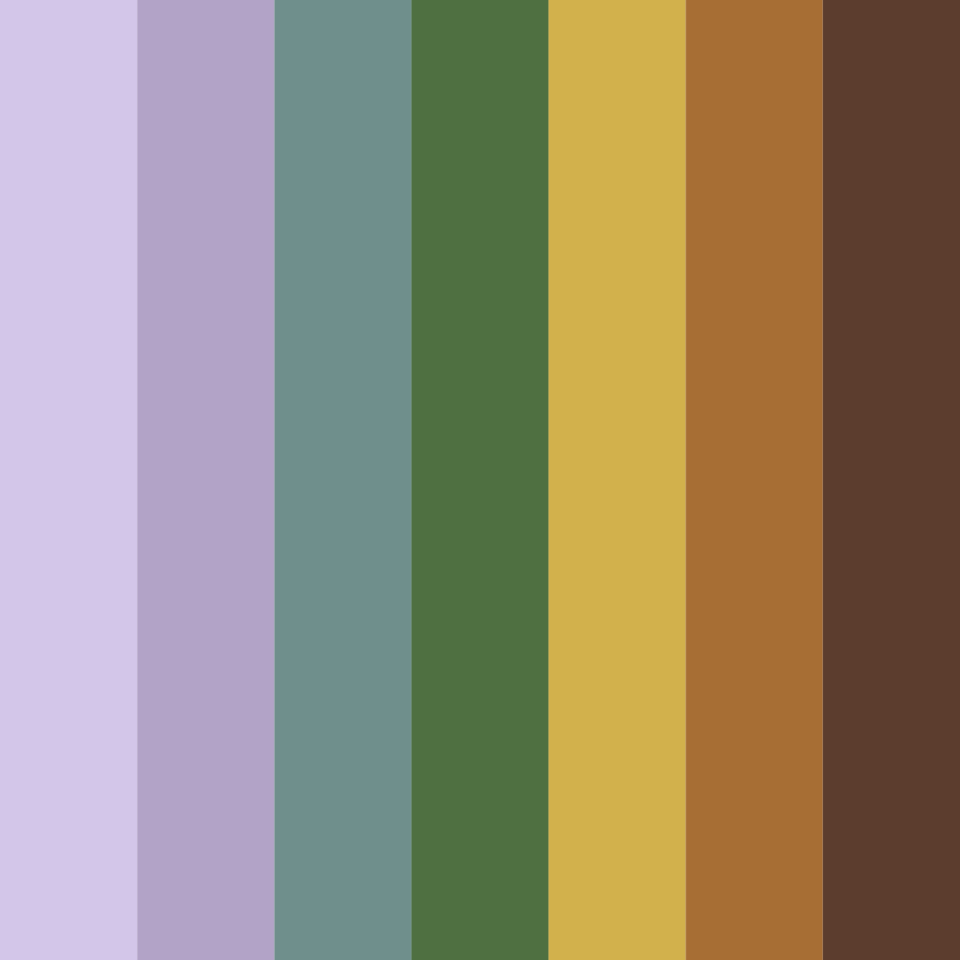 Download eggplant forest color palette PNG image (square)