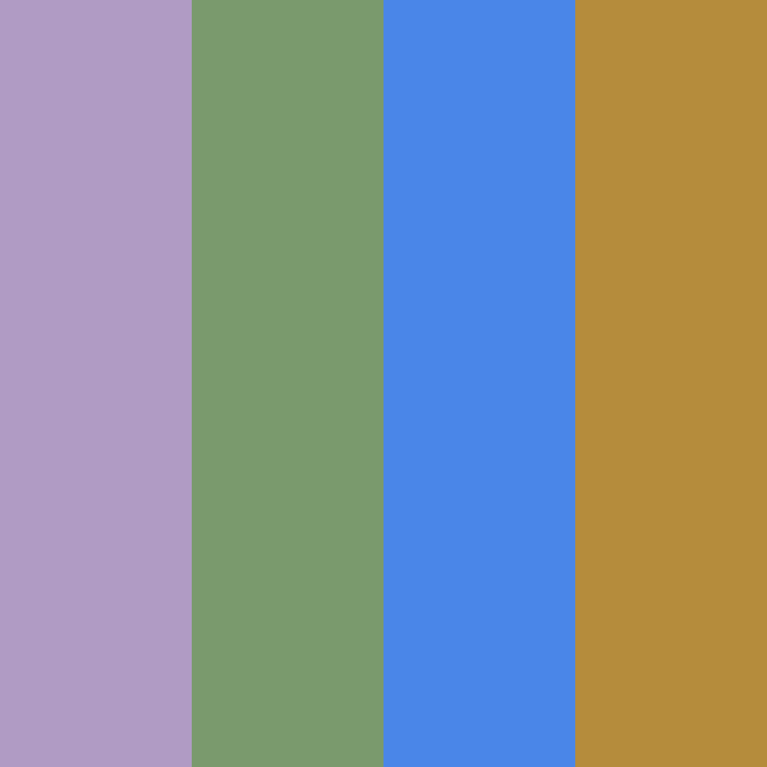 Download enchanted forest twilight color palette PNG image (square)